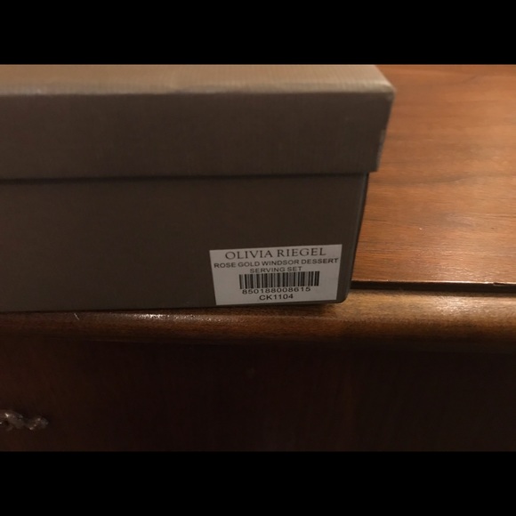 Olivia Riegel Rose Gold Windsor desert serving set - Picture 5 of 5